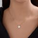 Золотое колье Diamant с фианитом