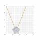 Золотое колье Diamant с фианитом