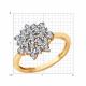 Кольцо из комбинированного золота Diamant с бриллиантом