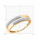 Золотое кольцо Diamant с бриллиантом
