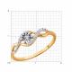 Золотое кольцо Diamant с бриллиантом