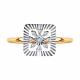 Золотое кольцо Diamant с бриллиантом