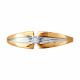 Золотое кольцо Diamant с бриллиантом