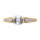 Золотое кольцо Diamant с бриллиантом