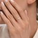 Золотое кольцо Diamant с бриллиантом