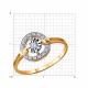Золотое кольцо Diamant с бриллиантом