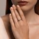 Золотое кольцо Diamant с рубином и бриллиантом выращенным