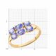 Золотое кольцо Diamant с танзанитом
