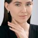 Золотые серьги Diamant с бриллиантом