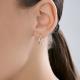 Золотые серьги Diamant с бриллиантом
