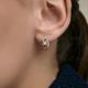 Золотые серьги Diamant с бриллиантом