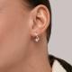 Золотые серьги Diamant с бриллиантом