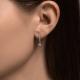 Золотые серьги Diamant с бриллиантом