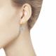 Золотые серьги Diamant с бриллиантом