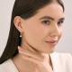 Золотые серьги Diamant с бриллиантом