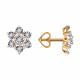 Золотые серьги Diamant с бриллиантом