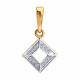 Золотая подвеска Diamant с бриллиантом