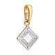 Золотая подвеска Diamant с бриллиантом