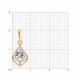 Золотая подвеска Diamant с бриллиантом