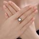 Золотое кольцо Diamant с фианитом и горным хрусталём