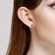 Золотые серьги Diamant с аметистом