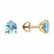 Золотые серьги Diamant с топазом