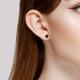 Золотые серьги Diamant с Лондон топазом