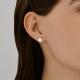 Золотые серьги Diamant с жемчугом