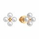 Золотые серьги Diamant с жемчугом