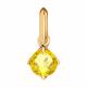 Золотая подвеска Diamant с цитрином