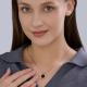Золотая подвеска Diamant с фианитом и агатом