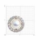 Золотая подвеска Diamant с фианитом и жемчугом