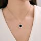Золотая подвеска Diamant с фианитом и агатом