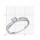 Кольцо из белого золота Diamant с фианитом