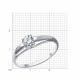 Кольцо из белого золота Diamant с фианитом