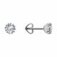 Серьги из белого золота Diamant с фианитом