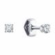 Серьги из белого золота Diamant с фианитом