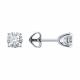 Серьги из белого золота Diamant с фианитом