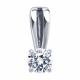 Подвеска из белого золота Diamant с фианитом