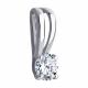 Подвеска из белого золота Diamant с фианитом