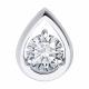 Подвеска из белого золота Diamant с фианитом