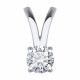 Подвеска из белого золота Diamant с фианитом