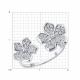 Кольцо из белого золота Diamant с бриллиантом