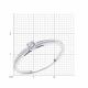 Кольцо из белого золота Diamant с бриллиантом