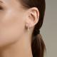 Серьги из белого золота Diamant с бриллиантом