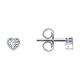 Серьги из белого золота Diamant с бриллиантом