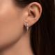 Серьги из белого золота Diamant с бриллиантом