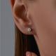 Серьги из белого золота Diamant с бриллиантом