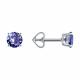 Серьги из белого золота Diamant с танзанитом