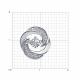 Подвеска из белого золота Diamant с танцующим бриллиантом